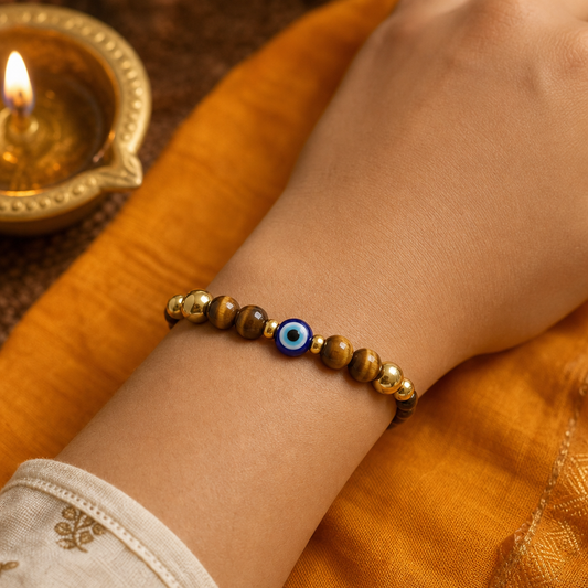 Daily Energy Shield Bracelet — On the wrist