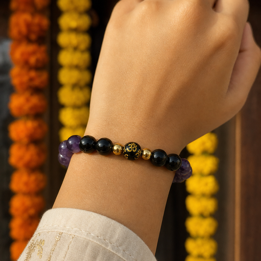 Energy Shield Bracelet — On the wrist