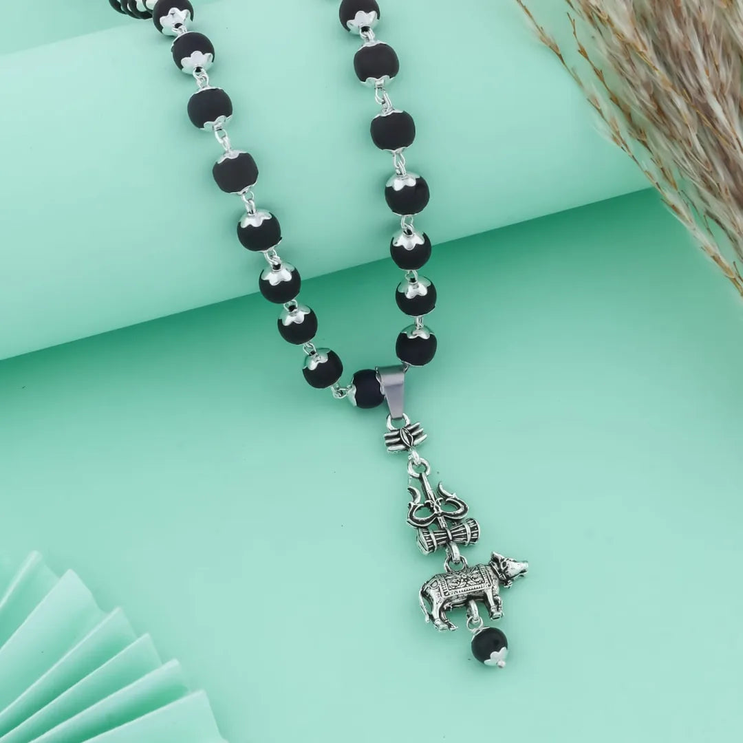 Rudra pendant with Karungali mala