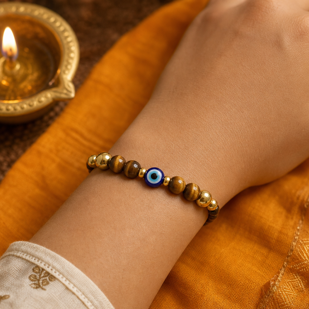 Daily Energy Shield Bracelet — On the wrist