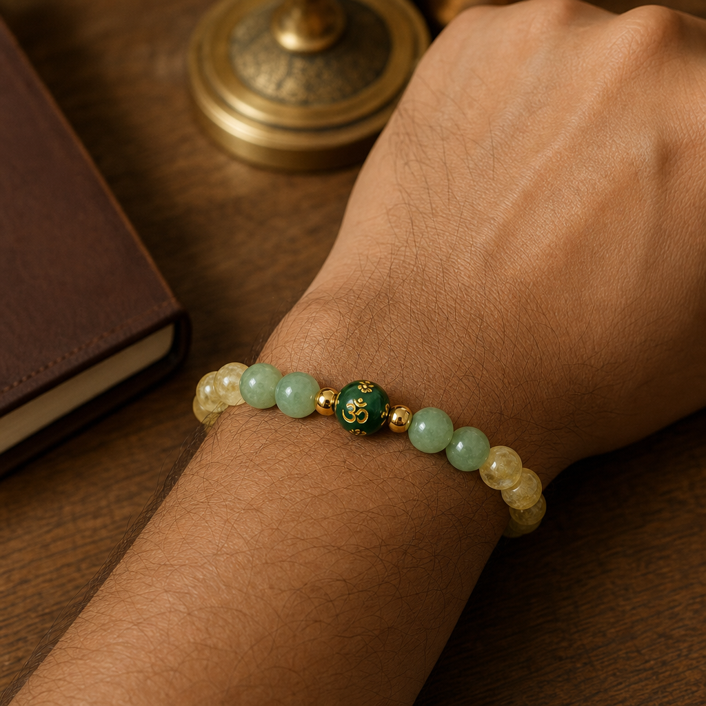 Dhan Yog Bracelet — On the wrist