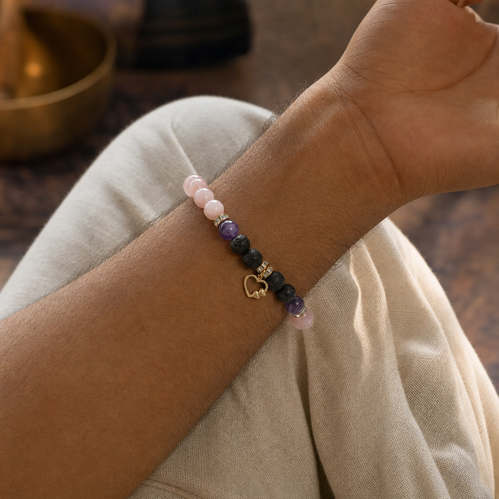 Stress Relief Bracelet — On the wrist