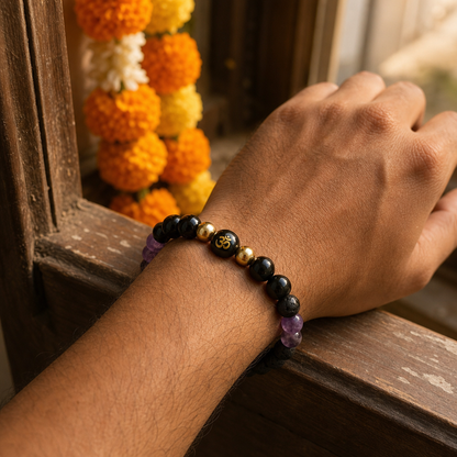 Energy Shield Bracelet — On the wrist