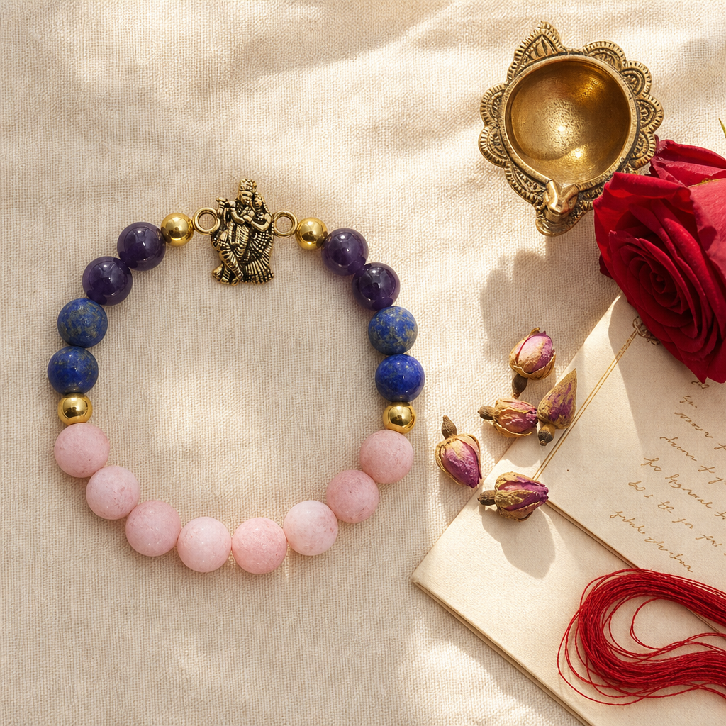 Forever Love Bracelet — Styled flat lay