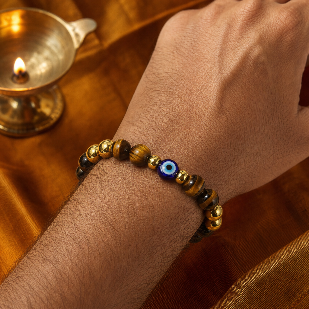 Daily Energy Shield Bracelet — On the wrist
